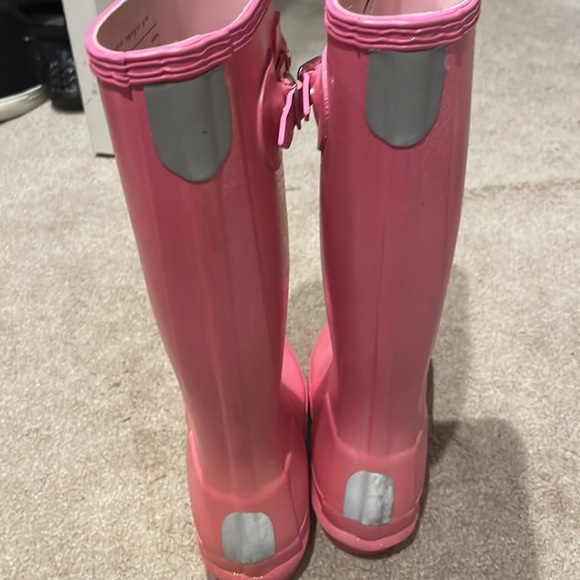 Girls beautiful Pink fine Glitter Hunter Boots us 5 - Picture 5 of 8